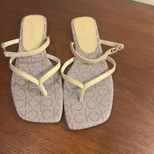 Calvin Klein square to sandals